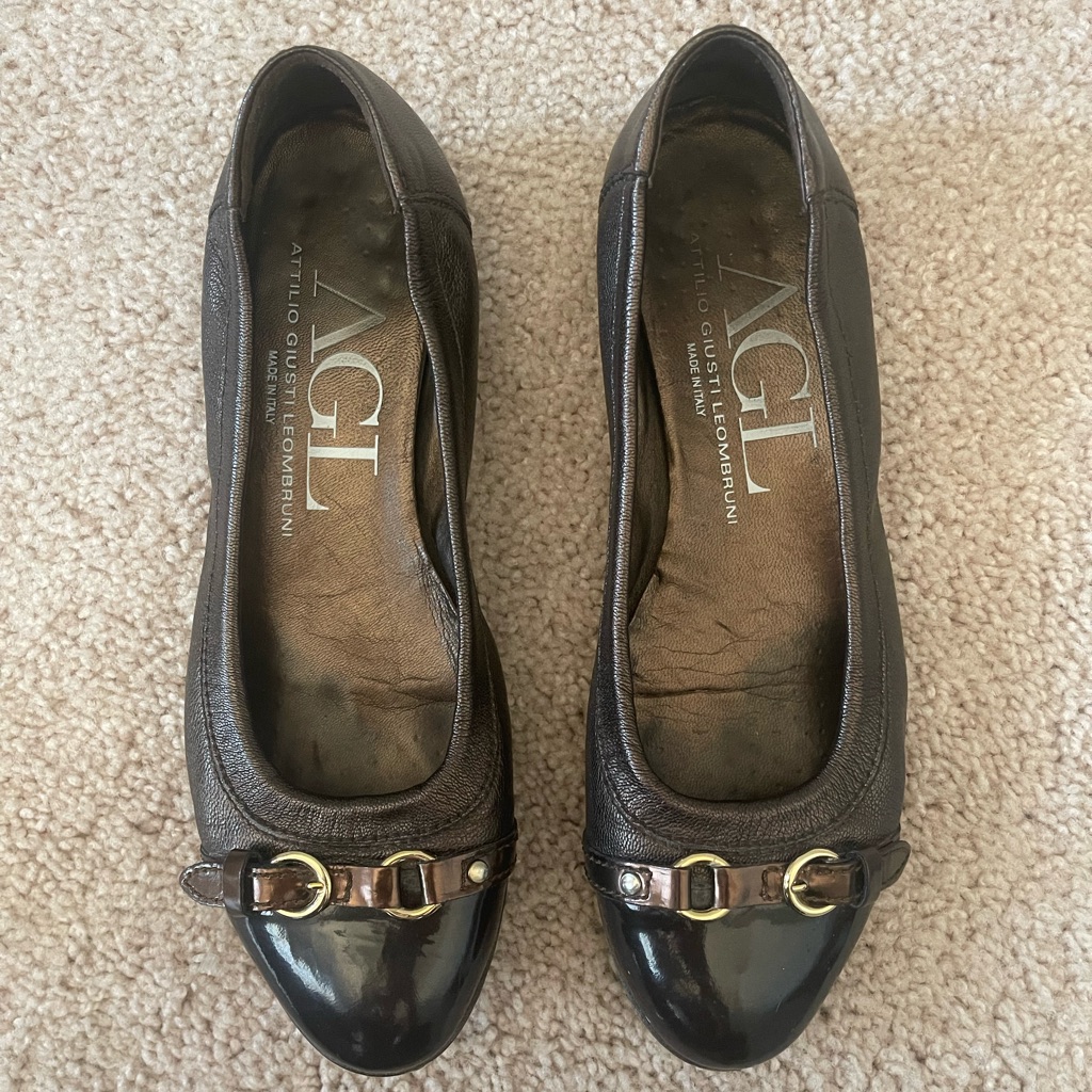 Agl (Attilio Giusti Leombruni) Bronze Ballet Flat